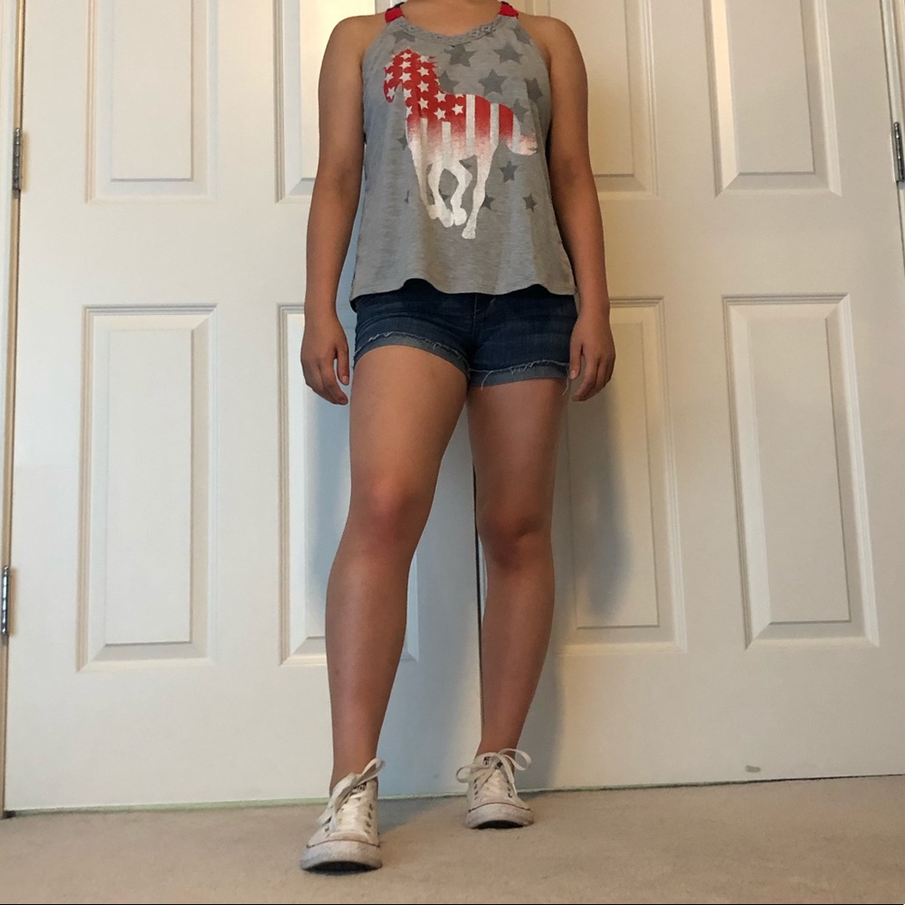 Cute Fourth of July Girls’ Tank Top